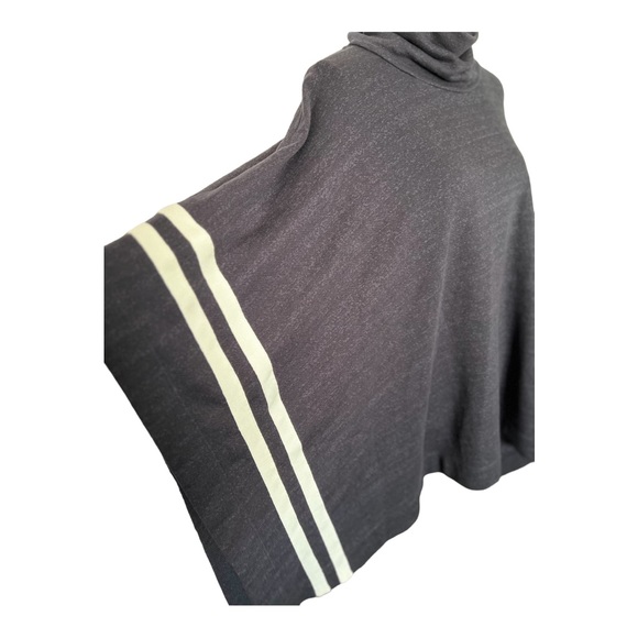 SUNDRY Anthropologie Women's  Cowl Neck Striped Poncho ONE SIZE NWOT - Picture 8 of 11